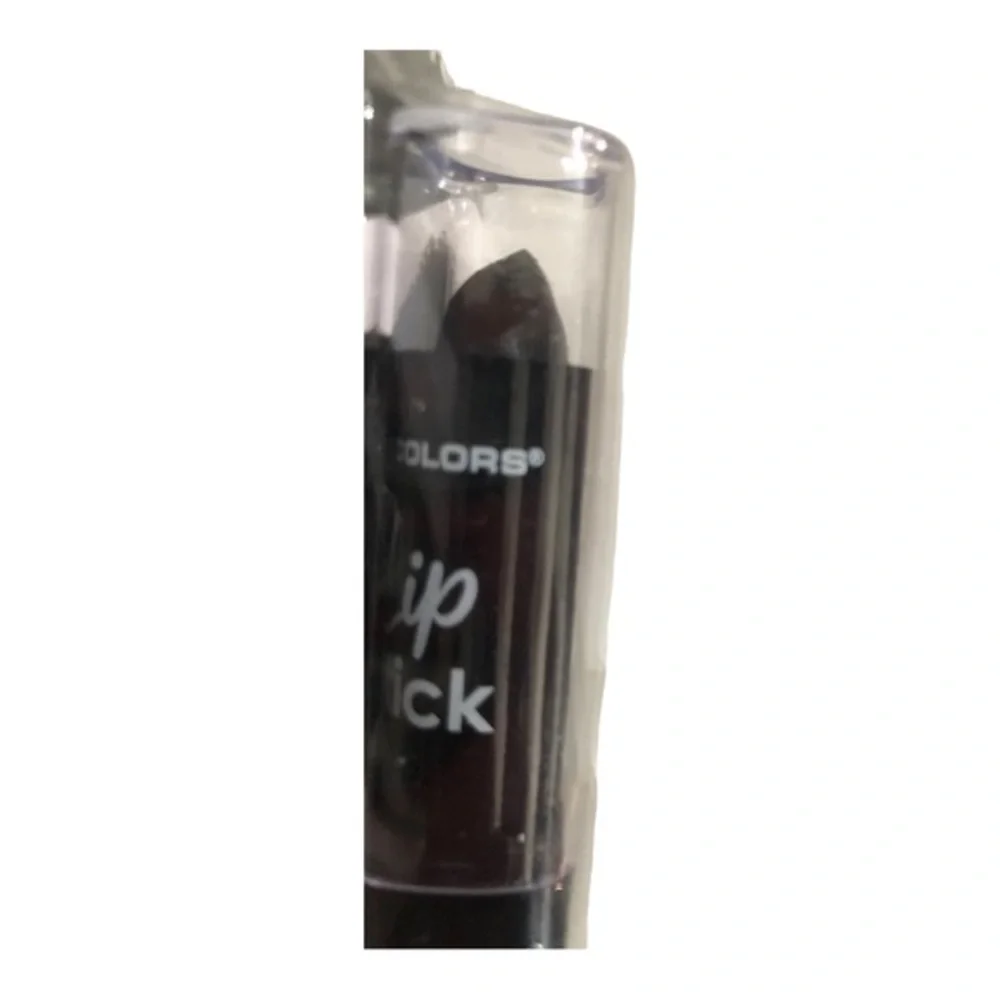 Black ‘stark’ creamy smooth‎ goth dark vamp rave gothic full coverage lipstick